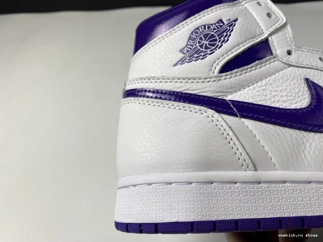 Rep HIGH RETRO CD0461-151 JORDAN AIR COURT 1 PURPLE 0809